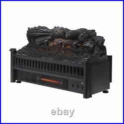 Pleasant Hearth Electric Log Insert with Removable Fireback with Heater