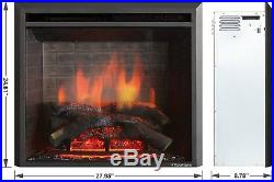 PuraFlame 26 Western Electric Fireplace Insert With Remote Control 750/1500W