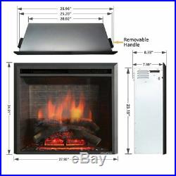 PuraFlame 26-inch Western Electric Fireplace Insert with Remote Control