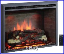 PuraFlame 30' Western Electric Fireplace Insert With Remote Control, 750/1500W