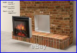 PuraFlame 30 Western Electric Fireplace Insert with Remote Control, 750/1500W