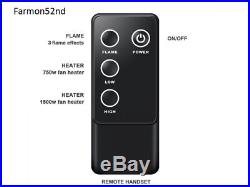PuraFlame 30 Western Electric Fireplace Insert with Remote Control 750/1500W
