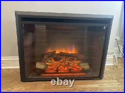 PuraFlame 30-inch Western Electric Fireplace Insert Heater with Remote Control