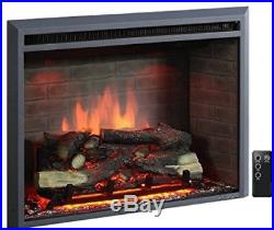PuraFlame 33 Western Electric Fireplace Insert With Remote Control, 750/1500W