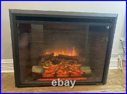 PuraFlame 33-inch Western Electric Fireplace Insert Heater with Remote Control
