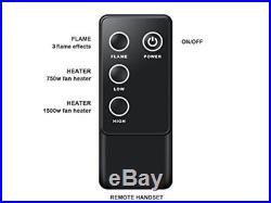 PuraFlame 33quot Western Electric Fireplace Insert Remote Control, 750/1500W
