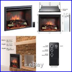 Puraflame 30 Western Electric Fireplace Insert With Remote Control, 750/1500W