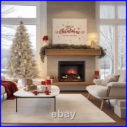 Puraflame Western Electric Fireplace Insert with Fire Crackling Sound, Remote Co