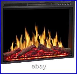 R. W. FLAME 34 Infrared Electric Fireplace Insert Black