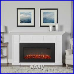 RealFlame Alcott Electric Fireplace X-wide 6 Color Infrared Firebox White