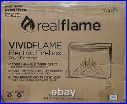 Real Flame VividFlame 23 in. Ventless Electric Fireplace Insert4199