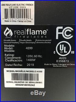 Real Flame Vivid Flame 23 in. Electric Fireplace Insert 4099 New Open Box