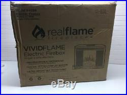 Real Flame Vivid Flame 23 in. Electric Fireplace Insert 4099 New Open Box