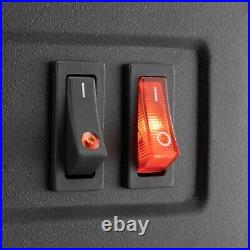 RecPro RV Fireplace 18 Recessed Electric Fireplace Glass with Log View