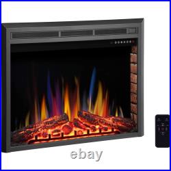 Recessed Freestanding 39-inch Electric Fireplace Insert