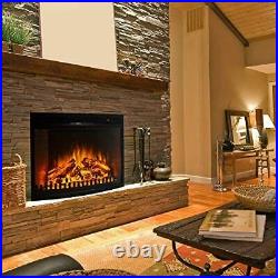 Regal Flame 28 Inch Curved Ventless Heater Electric Fireplace Insert