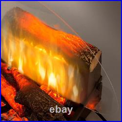 Revillusion Electric Fireplace Log Insert 20 Inch Faux Wooden Logs, Plug in El