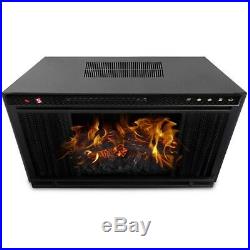 Ryan Rove 33 Inch Flat Ventless Heater Electric Fireplace Insert