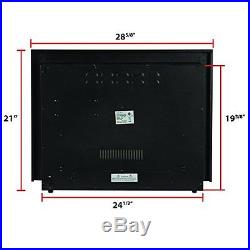 SKY1826 Embedded Fireplace Electric Insert Heater Glass View Log Flame Remote