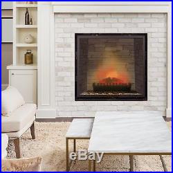 Safe Visual Electric Fireplace Insert Flame Illusion No Heat/Fire Freestanding