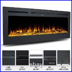 Secondhand 50Electric Heater Recessed or Wall Mounted Fireplace Insert 9 Colors