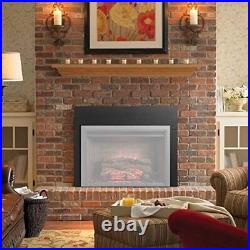 SimpliFire Electric Fireplace Insert, 32, Small Surround, Logs, Remote, Heater