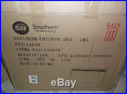 Southern Enterprises 23w Electric Firebox Insert 3d Faux Fireplace Space Heater