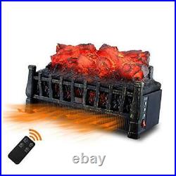Sunday Living Electric Log Set Heater, Insert Fireplace Heater with Realistic