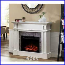 Sunjoy 46 Indoor Electric Fireplace Mantel with 23 Insert
