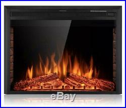 Sunlei 36 Electric Fireplace Insert Multi Color Timer Touch Screen Remote