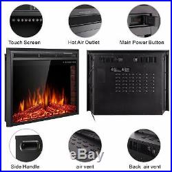 Sunlei 36 Electric Fireplace Insert Multi Color Timer Touch Screen Remote NEW