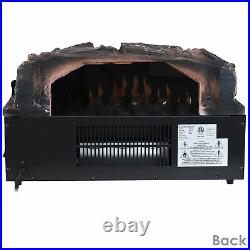 Sunnydaze Elegant Embers 20.25 Faux Log Electric Fireplace Insert Heater