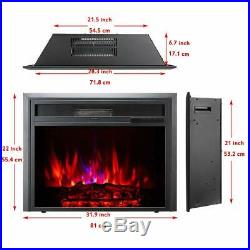 TAGI 30'' Embedded Electric Fireplace Insert Recessed Electric Stove Heater w