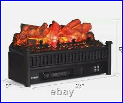 TURBRO Electric Log Set Eternal Flame EF23-LG 23 Remote Control Fireplace