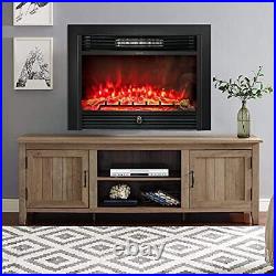 Tangkula 28.5 Inches Recessed Electric Fireplace Insert, Freestanding Firepla