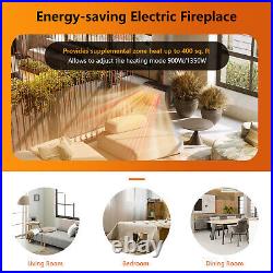 Topbuy 25 Electric Fireplace Wall Recessed Electric Heater withRemote Control