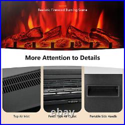 Topbuy 25 Electric Fireplace Wall Recessed Electric Heater withRemote Control