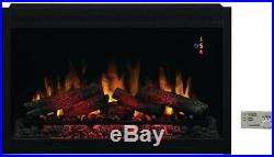 Traditional Built in Electric Fireplace Insert 36 Adjustable Flame Brightness