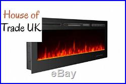 Unionline 127cm in-Wall Recessed Mounted Electric Fireplace Insert with 127CM