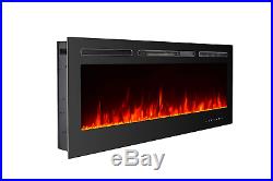 Unionline 127cm in-Wall Recessed Mounted Electric Fireplace Insert with Touch 9