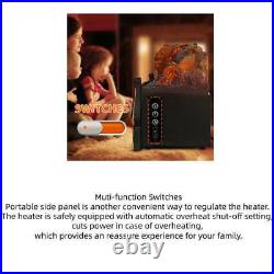 VIVOHOME 110V Electric Fireplace Insert Heater With Infrared Remote Controller