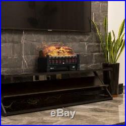 VIVOHOME 110V Electric Remote Insert Log Fireplace Heater 3D Flame Stove Black