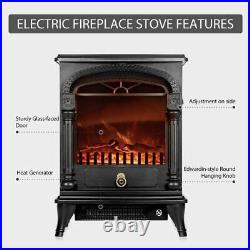 VIVOHOME 1400W 20inch Electric Fireplace Insert Stove Heater 3D Log Flame Effect