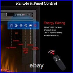 Valuxhome Electric Fireplace, 33 Inches Electric Fireplace Insert, Fireplace Hea