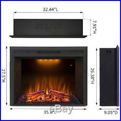 Valuxhome Houselux 36 750With1500W, Electric Fireplace Insert With Log Speaker