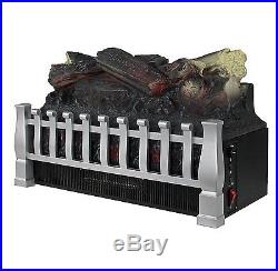 Ventless Room Heater Fire Place Log Fireplace Insert Electric Fake Faux Logs Set