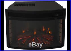 Verve 24 Curved Electric Fireplace Insert Black
