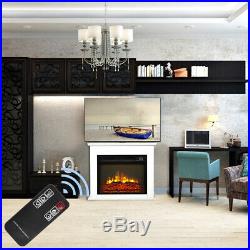 Wall Electric Fireplace Insert Flame Remote Control Warm heater Remote Control