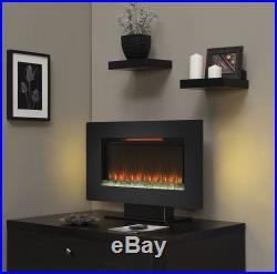 Wall Mount Electric Fireplace Heater Insert 36 Infrared 5200 BTU Remote Control