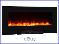 Wall Mount Electric Fireplace Heater Insert 36 Infrared Standing Remote Control
